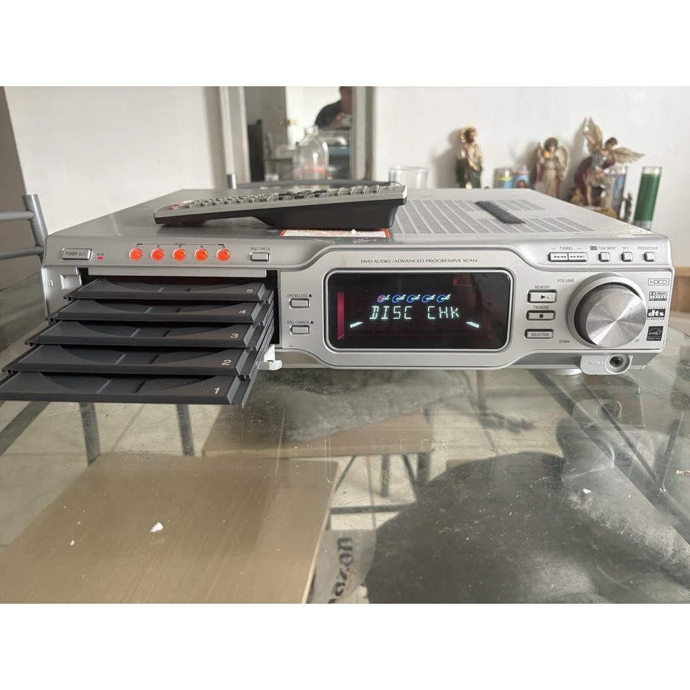 Panasonic SA-HT670 5-Disc DVD Home Theater Receiver w/ Remote Tested Working